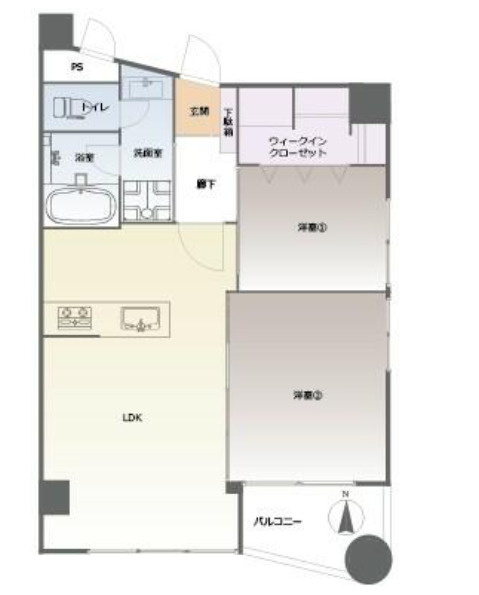 【間取り】 | 東峰マンション渡辺通☆仲介手数料無料☆