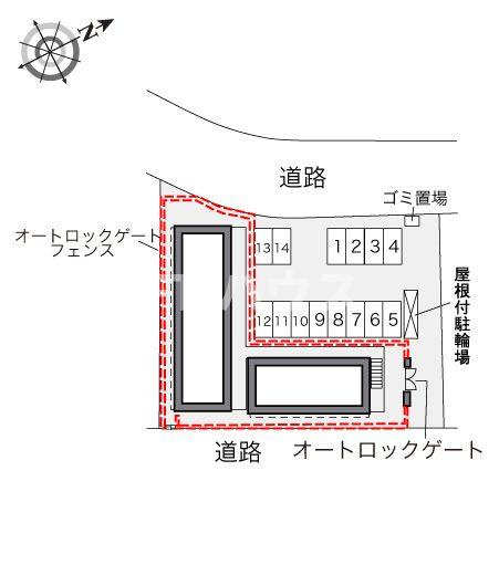 レオパレスドエルの区画図