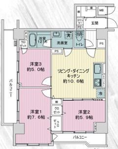 ライオンズマンション三鷹駅前通り名取屋興の間取り