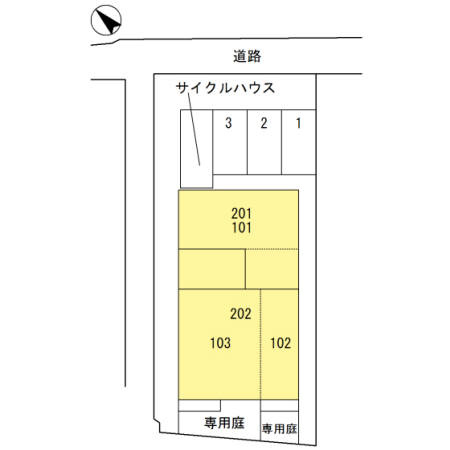 メゾンキンメイ の区画図