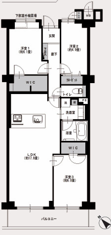ルネ門前仲町パークステイツの間取り