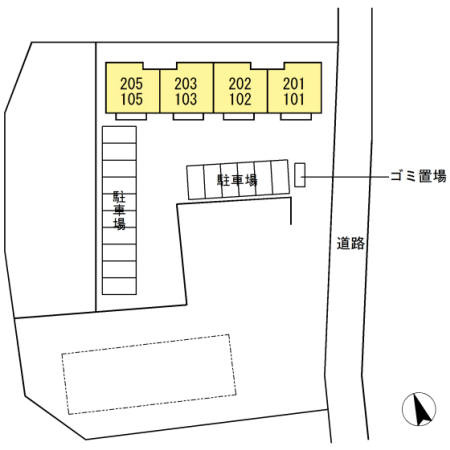 ルーチェ上町の区画図