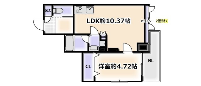 【間取り】 | プレジオ難波ASIAN