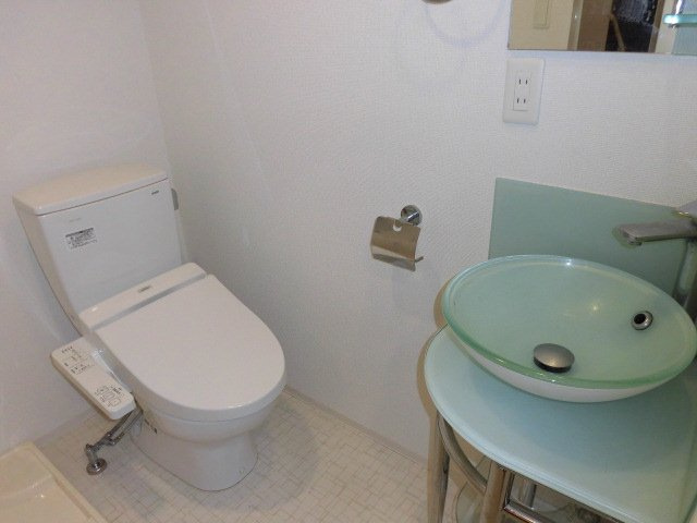 大阪市中央区粉川町の賃貸マンションのトイレ