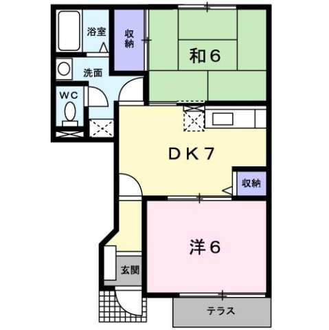 ハーブテラスⅠリーフの間取り