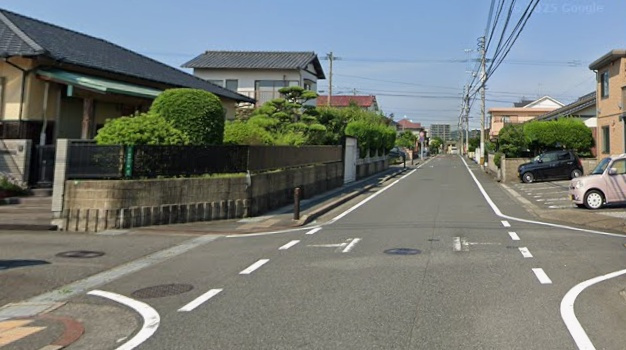 藤原三丁目の前面道路含む現地写真