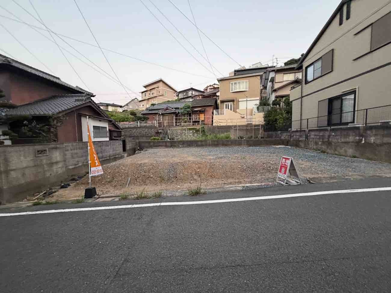 帆柱一丁目の前面道路含む現地写真|現地（2026年7月21日）撮影