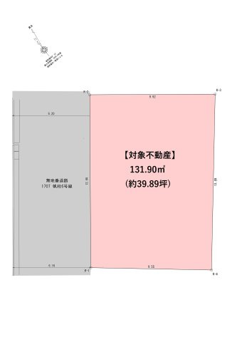 帆柱一丁目の土地図