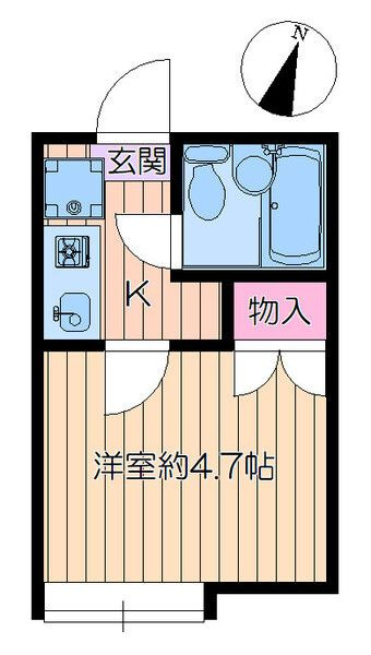 リバーパーク一之江Ａの間取り