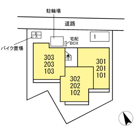 フレアブラーブの区画図