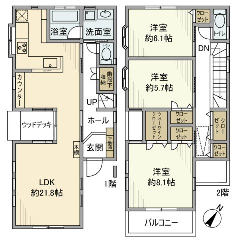 【間取り】 | 穴川戸建