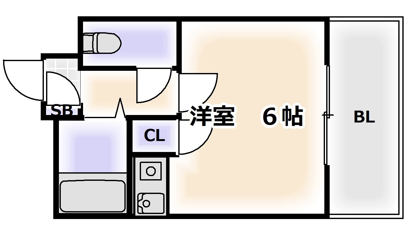 シャルマンフジ住吉壱番館の間取り