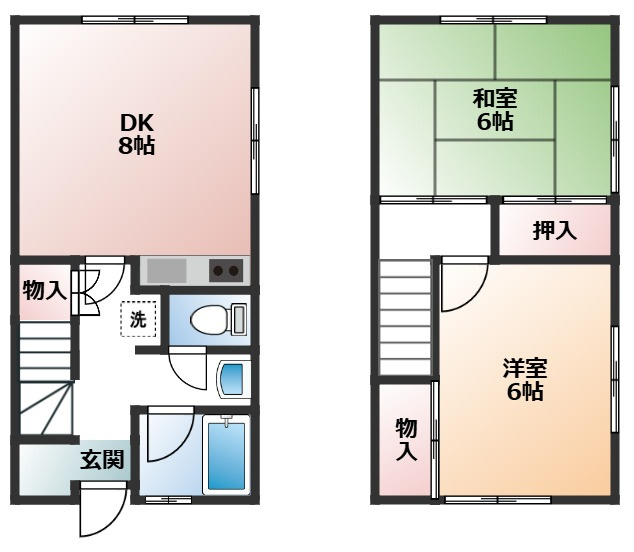 メイプルKの間取り