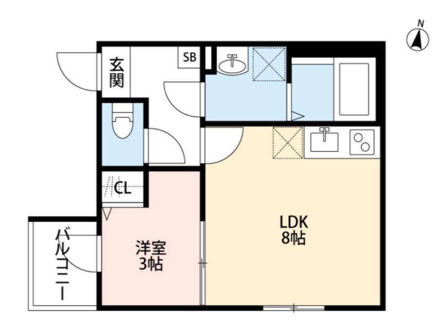 THE HOUSE 与野本町 Blanc(ザ ハウス ヨノホンマチ ブラン)の間取り