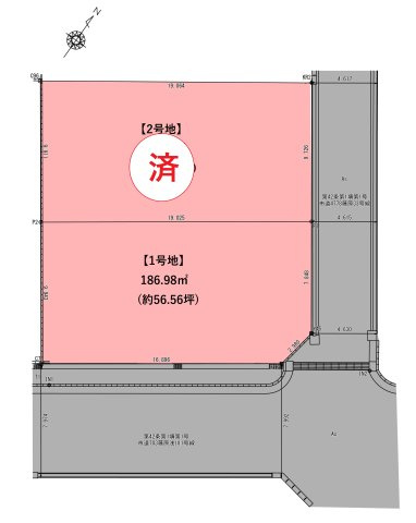 藤原三丁目の土地図