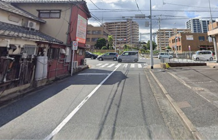 山寺町の前面道路含む現地写真