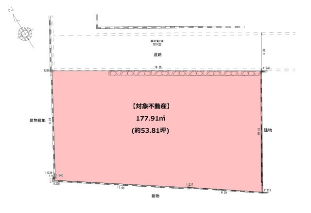 中曽根二丁目（6期）の区画図