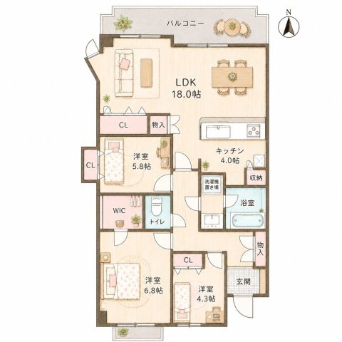 日興交野スカイマンションの間取り|間取り図はいかがですか？ご希望を叶える間取りですか？リビングの広さは？水回りの位置は？カウンターキッチン？など色々な情報が集約されています。弊社ではリフォームなどのご相談も承っております。