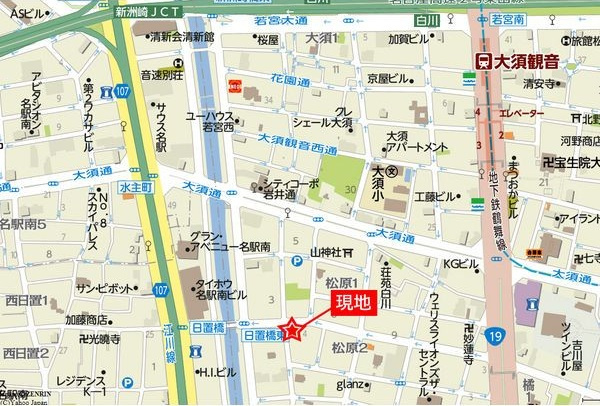 ディオール　ナゴヤの地図