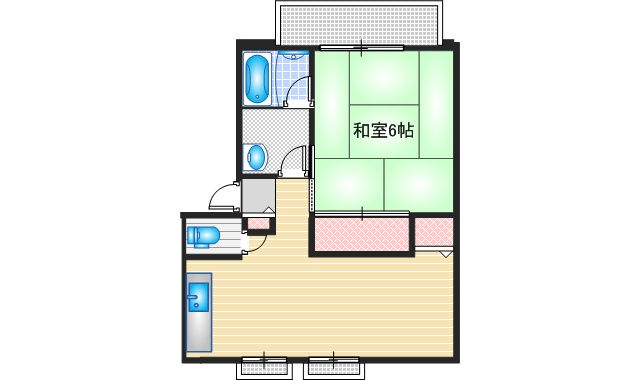 サンハイツ千原の間取り