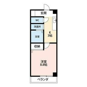 ファミール天神の間取り