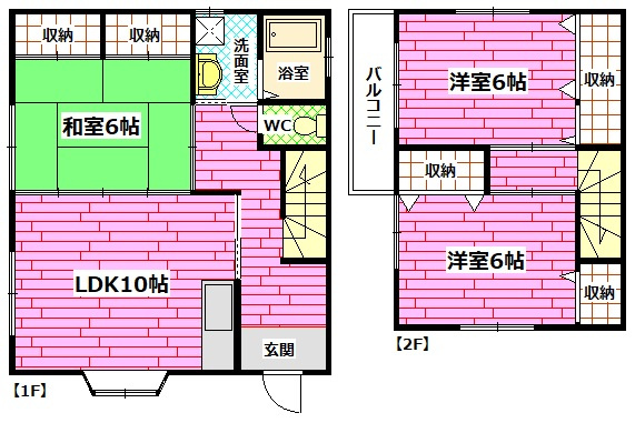 RK貸家の間取り