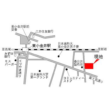 サンハイク７東小金井 の地図