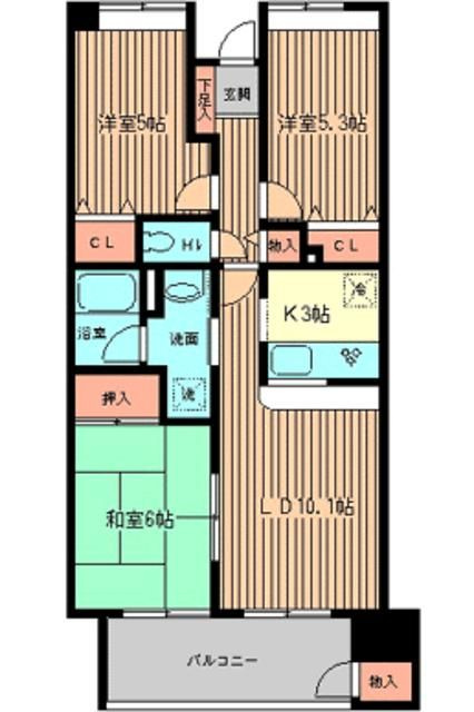 サンハイク７東小金井 の間取り