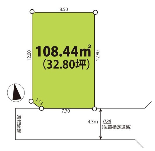飯能市双柳24期　全1棟　新築戸建　の区画図