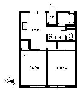 パレーシャル山口Ａの間取り