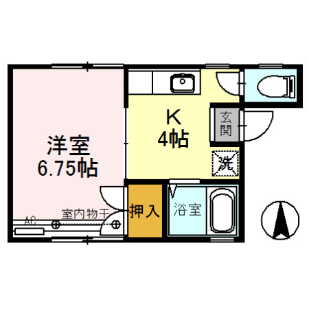 コーポ毛矢の間取り