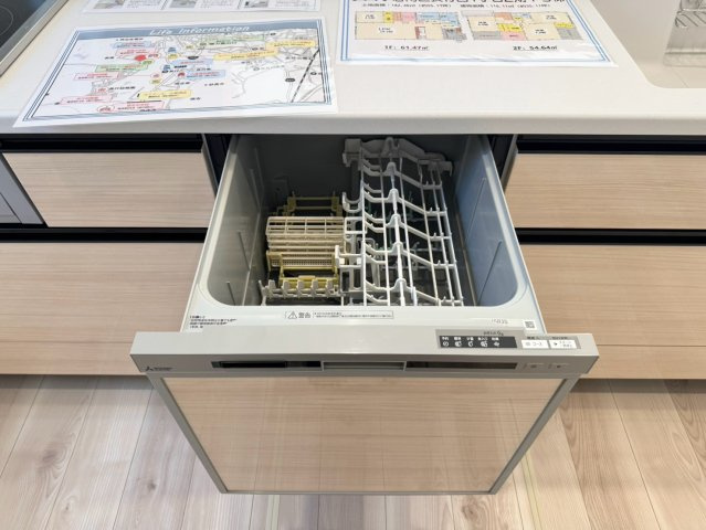  For.M Iーフォルムー小倉南区長行西1丁目2期　【小倉南区　新築戸建て】のキッチン|後片付けもラクラクな食器洗乾燥機付　【小倉南区　新築戸建て】 