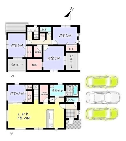  For.M Iーフォルムー小倉南区長行西1丁目2期　【小倉南区　新築戸建て】の間取り| For.M Iーフォルムー小倉南区長行西1丁目2期　【小倉南区　新築戸建て】