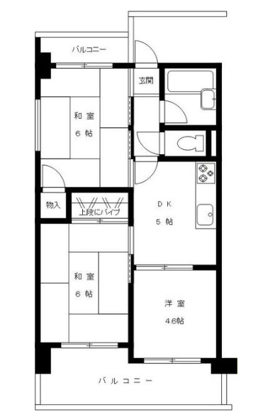 甲南メゾン青木の間取り