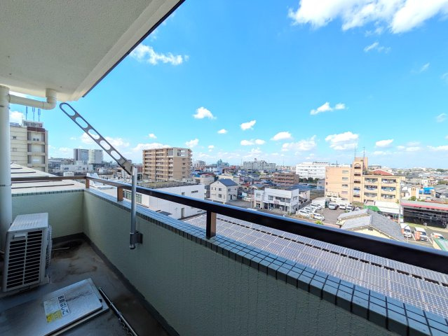 太田リッチコンドミニアムのバルコニー