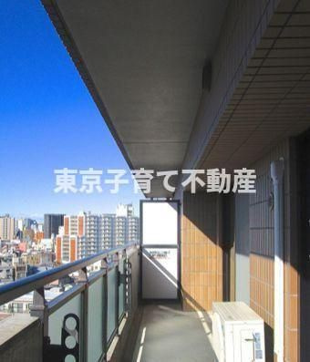 本駒込Kマンションのバルコニー