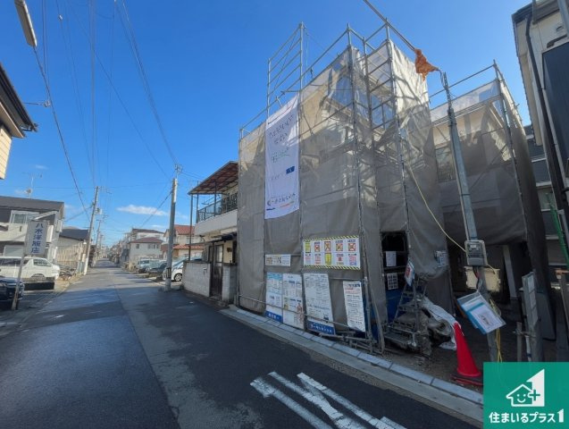 明石市材木町　第2期　新築一戸建ての外観|周辺は落ち着いた街並みの住宅地！子育てがしやすい住環境です！まだ未完成ですが、現地でしかわからない事もございます。是非一度ご覧ください。