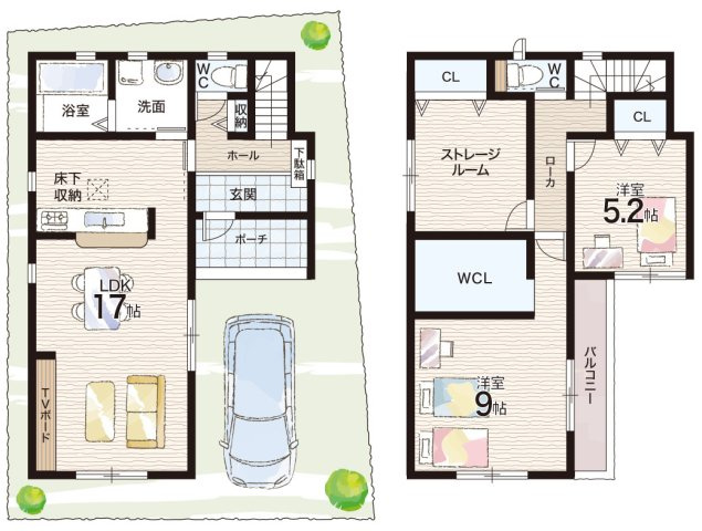 明石市材木町　第2期　新築一戸建ての間取り