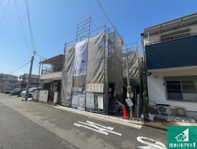 明石市材木町　第2期　新築一戸建ての前面道路含む現地写真|周辺は落ち着いた街並みの住宅地！子育てがしやすい住環境です！まだ未完成ですが、現地でしかわからない事もございます。是非一度ご覧ください。