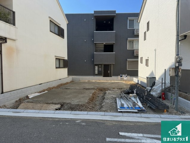 明石市材木町　第2期　新築一戸建ての外観|周辺は落ち着いた街並みの住宅地！子育てがしやすい住環境です！まだ未完成ですが、現地でしかわからない事もございます。是非一度ご覧ください。