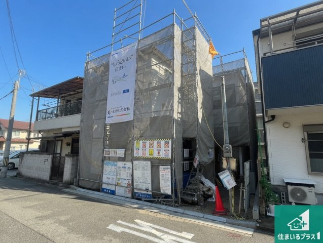 明石市材木町　第2期　新築一戸建ての外観|周辺は落ち着いた街並みの住宅地！子育てがしやすい住環境です！まだ未完成ですが、現地でしかわからない事もございます。是非一度ご覧ください。