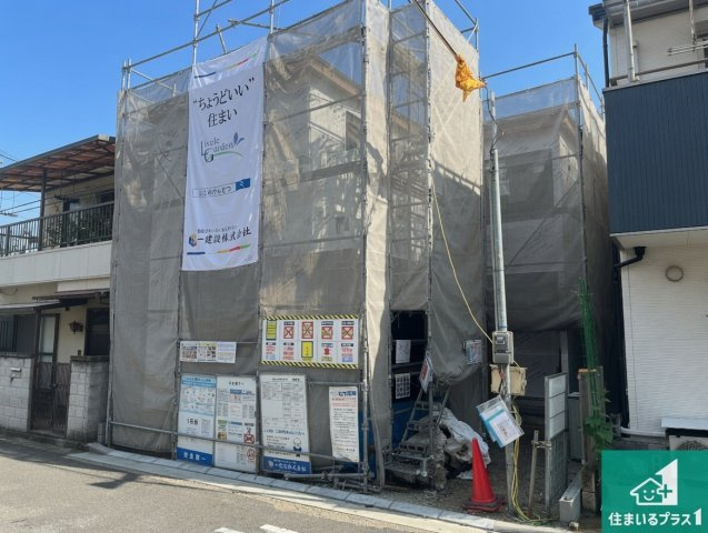 明石市材木町　第2期　新築一戸建ての外観|周辺は落ち着いた街並みの住宅地！子育てがしやすい住環境です！まだ未完成ですが、現地でしかわからない事もございます。是非一度ご覧ください。
