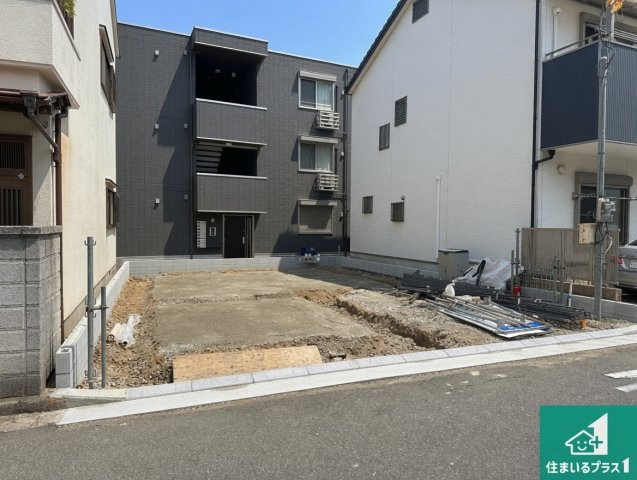 明石市材木町　第2期　新築一戸建ての外観|周辺は落ち着いた街並みの住宅地！子育てがしやすい住環境です！まだ未完成ですが、現地でしかわからない事もございます。是非一度ご覧ください。