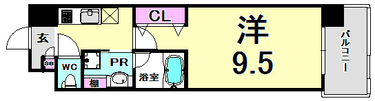 ヘスティア神戸の間取り