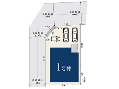 所沢市北秋津　全1棟　新築戸建　MIRASUMOの区画図