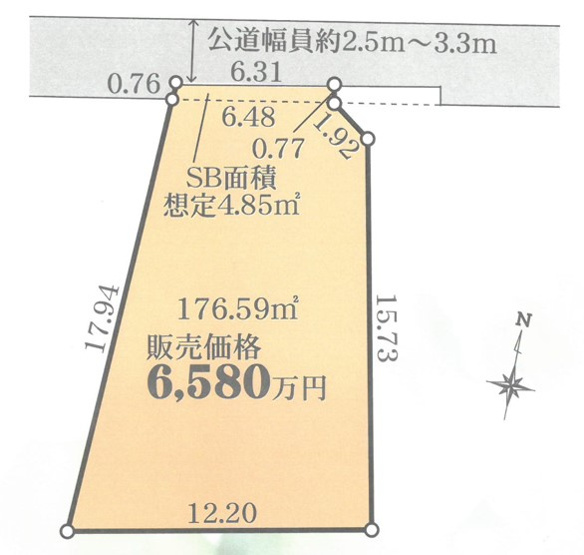 【土地図】 | 藤沢市鵠沼桜が岡1丁目売地