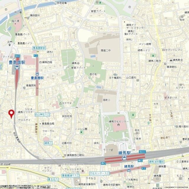 ソアール豊島園の地図