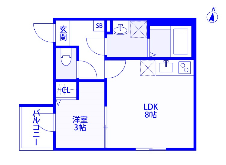 THE HOUSE 与野本町 Blancの間取り