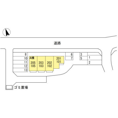 レーネ鈴蘭の区画図