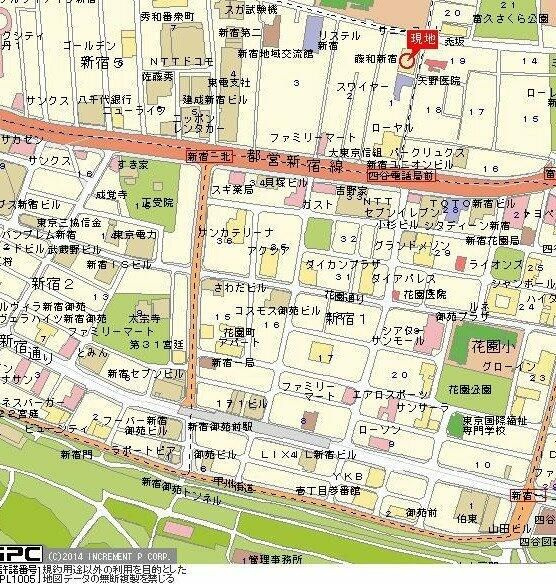 藤和新宿番衆町コープの地図